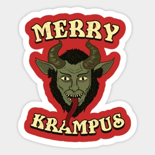 Merry Krampus Sticker